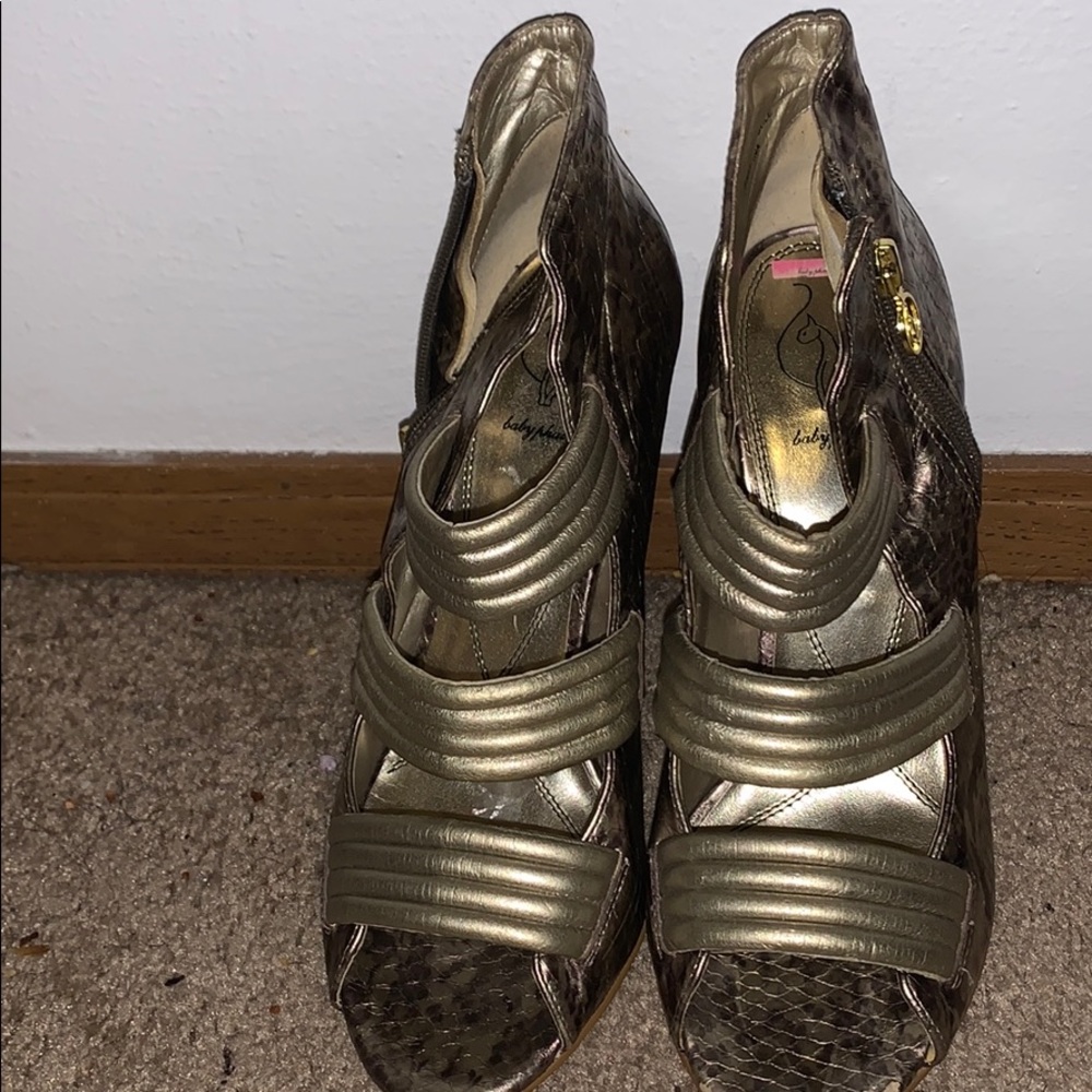 Baby Phat  Bronze Women Size 9 Heels